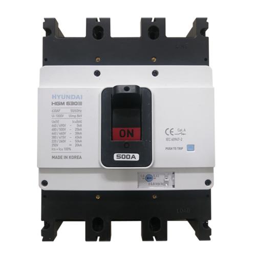 MCCB HYUNDAI 3P 500A 65kA ( HGM630S-F )